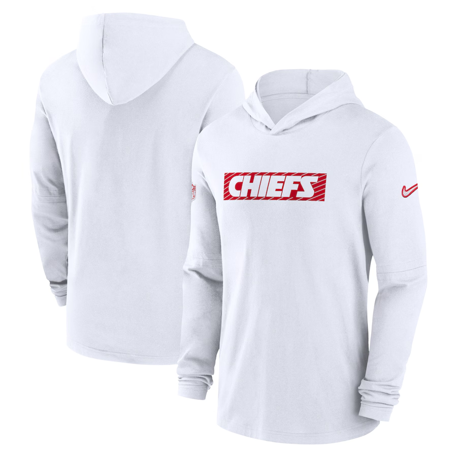 Men Kansas City Chiefs white 2024 Nike NFL Hoodie->kansas city chiefs->NFL Jersey